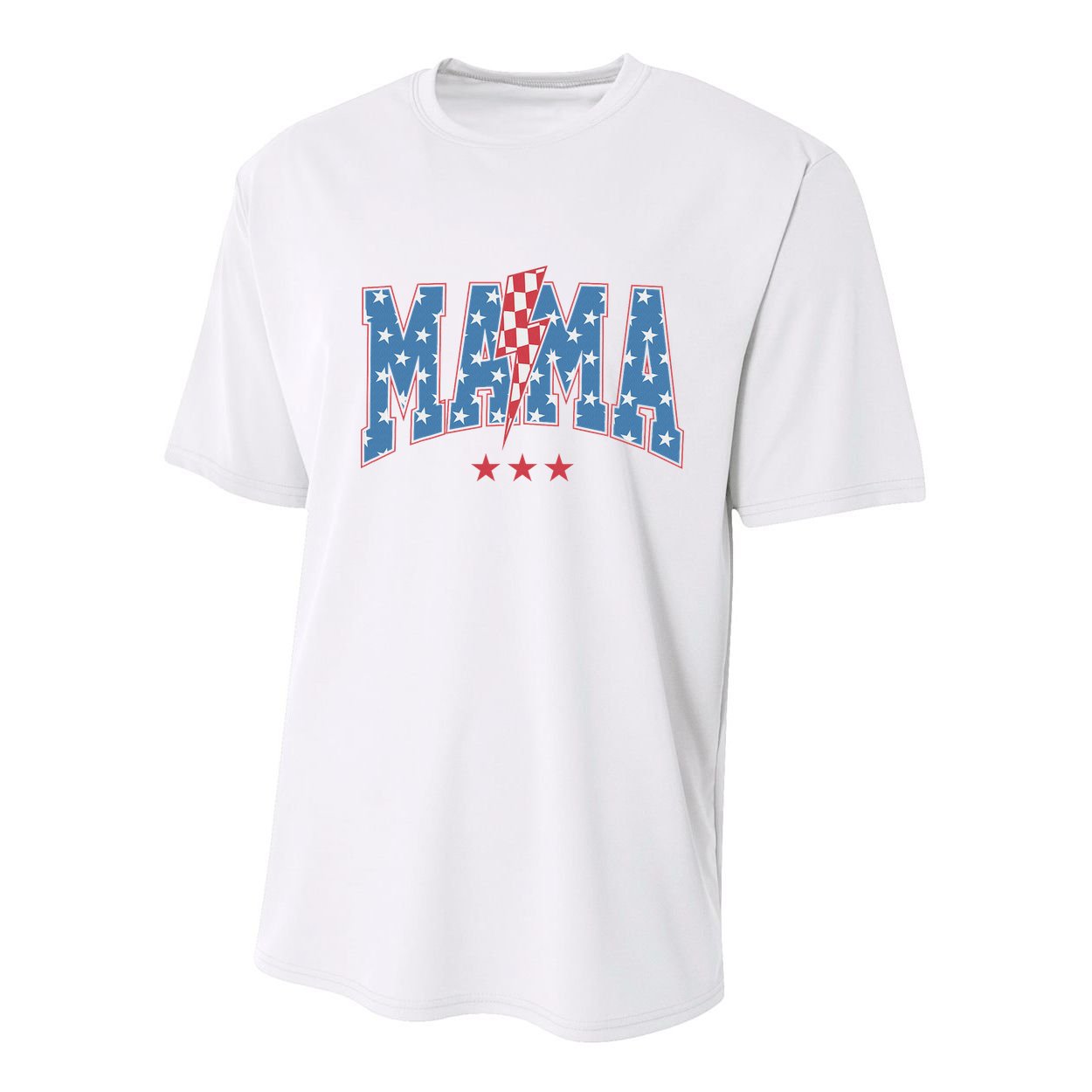 Mama Dada Mini 4th Of July American Family Matching  Youth Performance Sprint T-Shirt