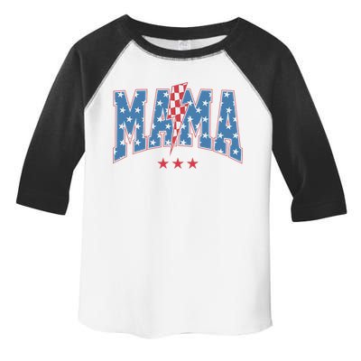 Mama Dada Mini 4th Of July American Family Matching  Toddler Fine Jersey T-Shirt