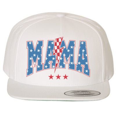 Mama Dada Mini 4th Of July American Family Matching  Wool Snapback Cap