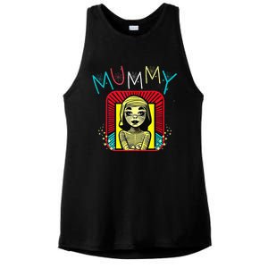 Mummy Deady Matching Mom Dad Halloween Pop Art Style Ladies PosiCharge Tri-Blend Wicking Tank