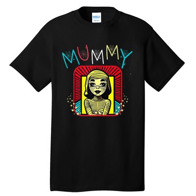 Mummy Deady Matching Mom Dad Halloween Pop Art Style Tall T-Shirt