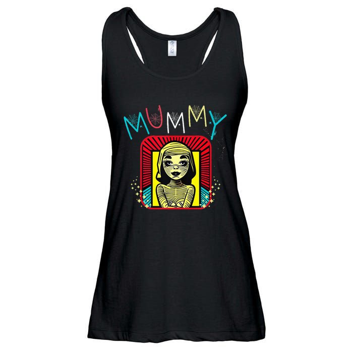 Mummy Deady Matching Mom Dad Halloween Pop Art Style Ladies Essential Flowy Tank