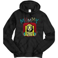 Mummy Deady Matching Mom Dad Halloween Pop Art Style Tie Dye Hoodie