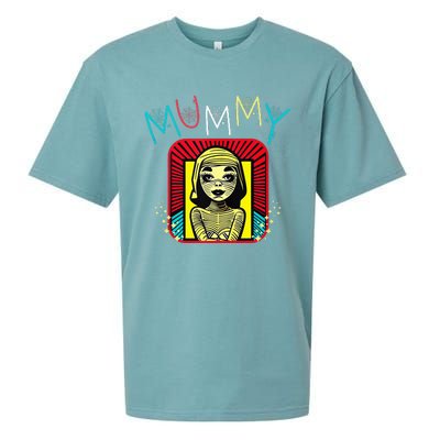 Mummy Deady Matching Mom Dad Halloween Pop Art Style Sueded Cloud Jersey T-Shirt