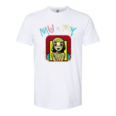 Mummy Deady Matching Mom Dad Halloween Pop Art Style Softstyle® CVC T-Shirt