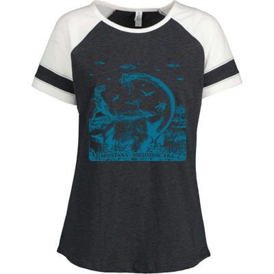 Montana Dinosaur Enza Ladies Jersey Colorblock Tee