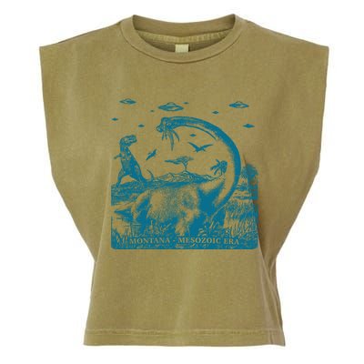 Montana Dinosaur Garment-Dyed Women's Muscle Tee