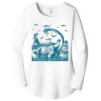 Montana Dinosaur Women's Perfect Tri Tunic Long Sleeve Shirt