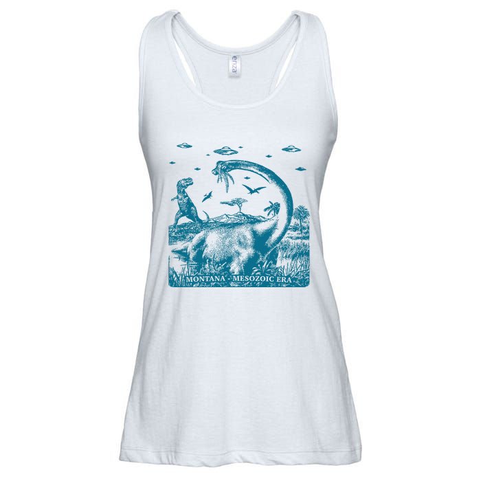 Montana Dinosaur Ladies Essential Flowy Tank