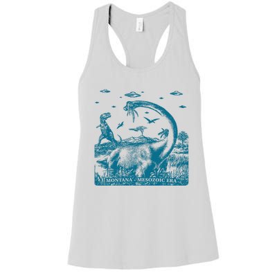 Montana Dinosaur Women's Racerback Tank