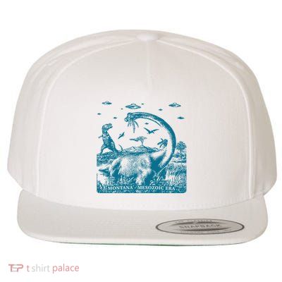 Montana Dinosaur Wool Snapback Cap