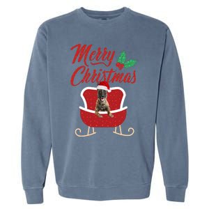 Malinois Dog Merry Christmas Design For The Holiday Season! Garment-Dyed Sweatshirt