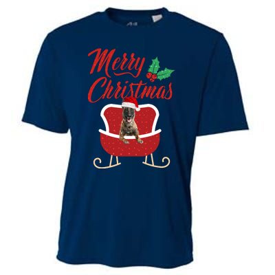 Malinois Dog Merry Christmas Design For The Holiday Season! Cooling Performance Crew T-Shirt