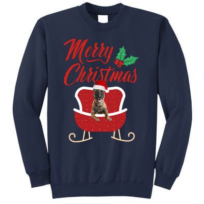 Malinois Dog Merry Christmas Design For The Holiday Season! Sweatshirt