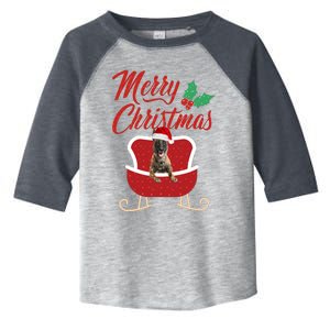 Malinois Dog Merry Christmas Design For The Holiday Season! Toddler Fine Jersey T-Shirt