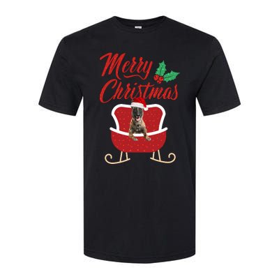 Malinois Dog Merry Christmas Design For The Holiday Season! Softstyle CVC T-Shirt