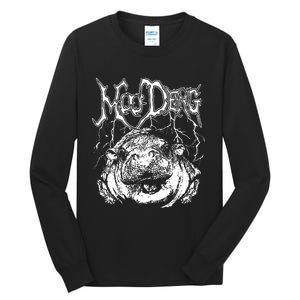 Moo Deng (Metal) Tall Long Sleeve T-Shirt