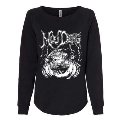 Moo Deng (Metal) Womens California Wash Sweatshirt