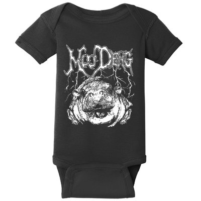 Moo Deng (Metal) Baby Bodysuit