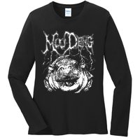 Moo Deng (Metal) Ladies Long Sleeve Shirt