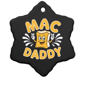 Mac Daddy Macaroni And Cheese Foodie Dad Gift Ceramic Star Ornament