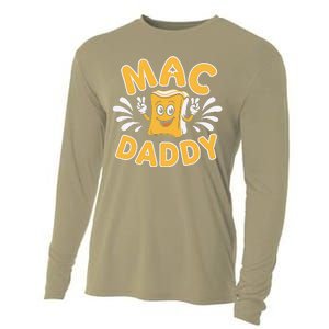 Mac Daddy Macaroni And Cheese Foodie Dad Gift Cooling Performance Long Sleeve Crew