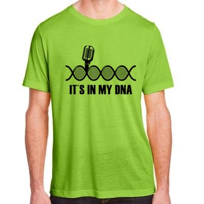 My Dna Microphone Sing Studio Record Singer Lyrics Artist Gift Adult ChromaSoft Performance T-Shirt