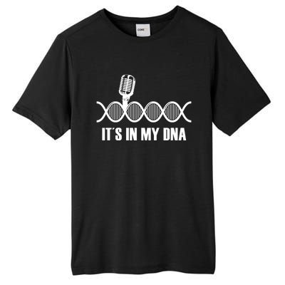 My Dna Microphone Sing Studio Record Singer Lyrics Artist Gift Tall Fusion ChromaSoft Performance T-Shirt