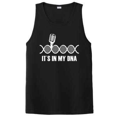 My Dna Microphone Sing Studio Record Singer Lyrics Artist Gift PosiCharge Competitor Tank