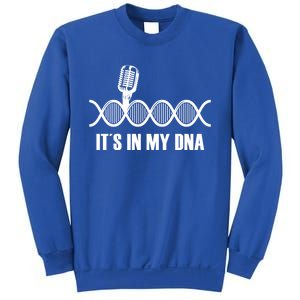 My Dna Microphone Sing Studio Record Singer Lyrics Artist Gift Sweatshirt