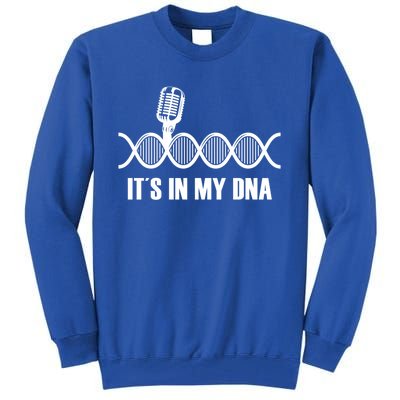 My Dna Microphone Sing Studio Record Singer Lyrics Artist Gift Tall Sweatshirt