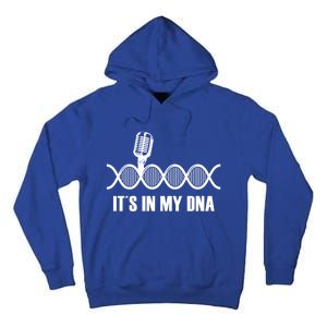 My Dna Microphone Sing Studio Record Singer Lyrics Artist Gift Tall Hoodie