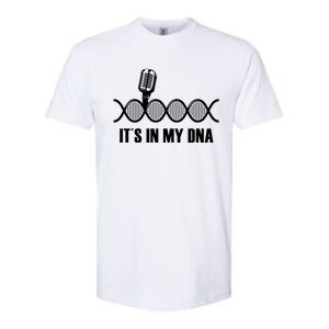 My Dna Microphone Sing Studio Record Singer Lyrics Artist Gift Softstyle CVC T-Shirt