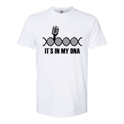 My Dna Microphone Sing Studio Record Singer Lyrics Artist Gift Softstyle® CVC T-Shirt