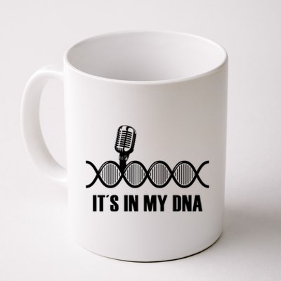 My Dna Microphone Sing Studio Record Singer Lyrics Artist Gift Coffee Mug