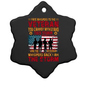 Memorial Day Ceramic Star Ornament