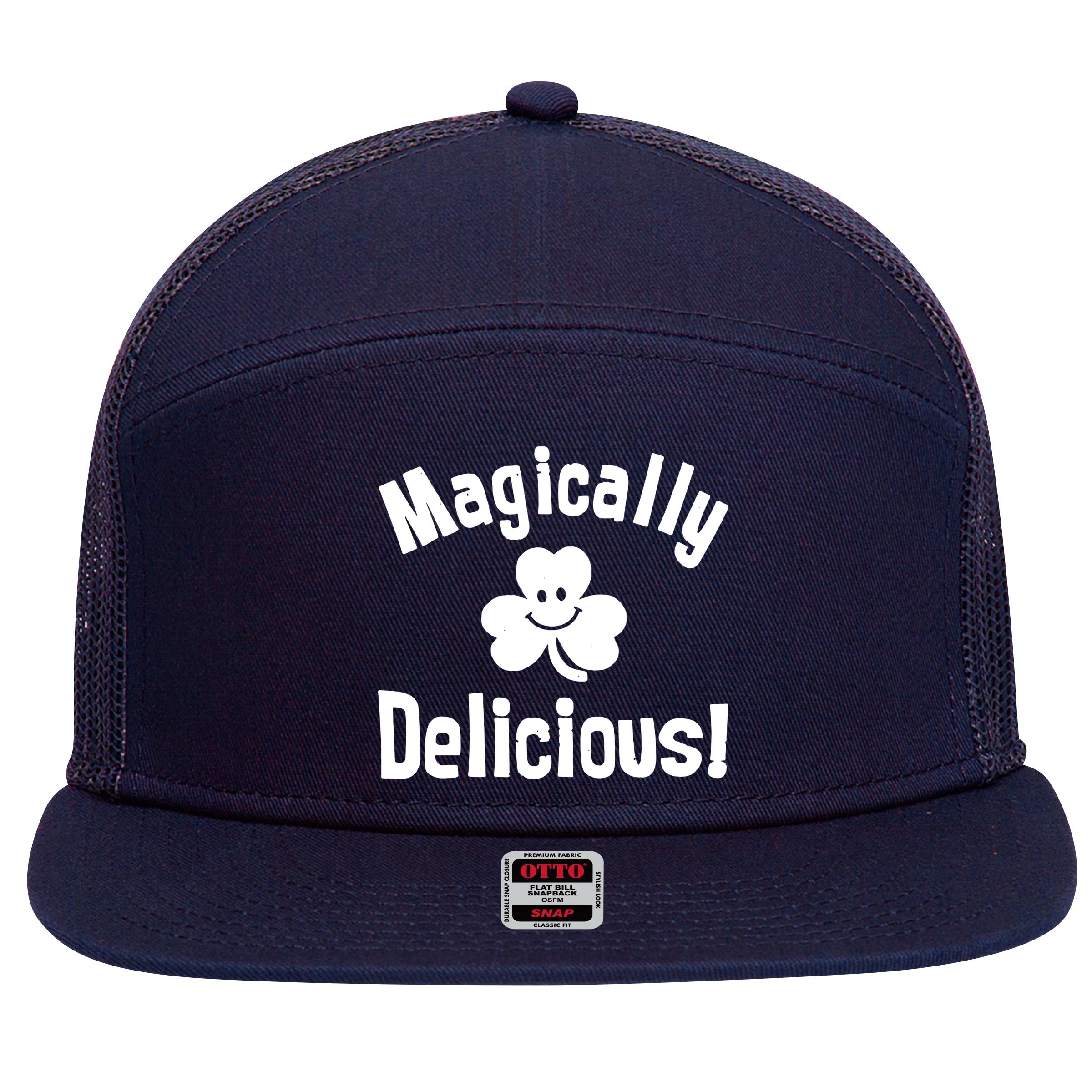 Magically Delicious 7 Panel Mesh Trucker Snapback Hat