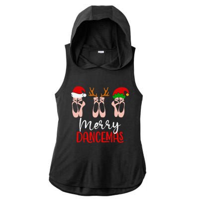 Merry Dancemas Ladies PosiCharge Tri-Blend Wicking Draft Hoodie Tank