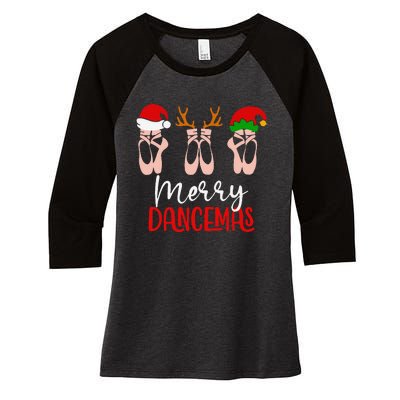 Merry Dancemas Women's Tri-Blend 3/4-Sleeve Raglan Shirt