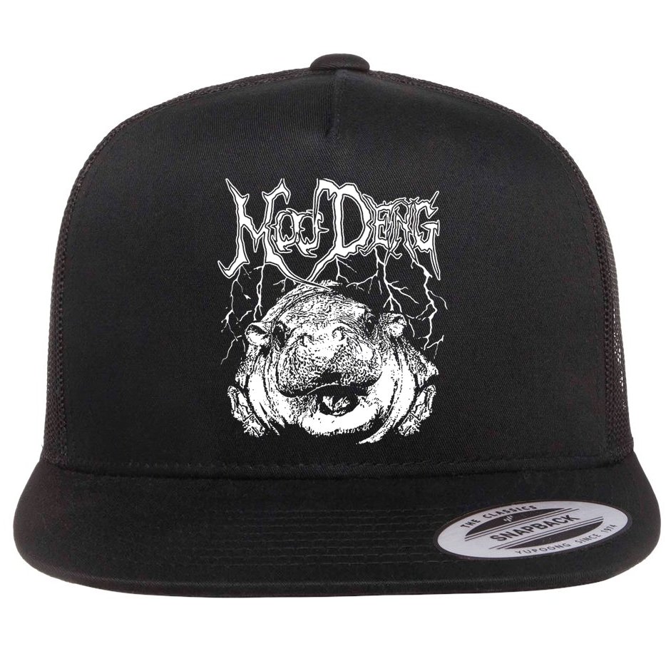 Moo Deng (Metal) Flat Bill Trucker Hat