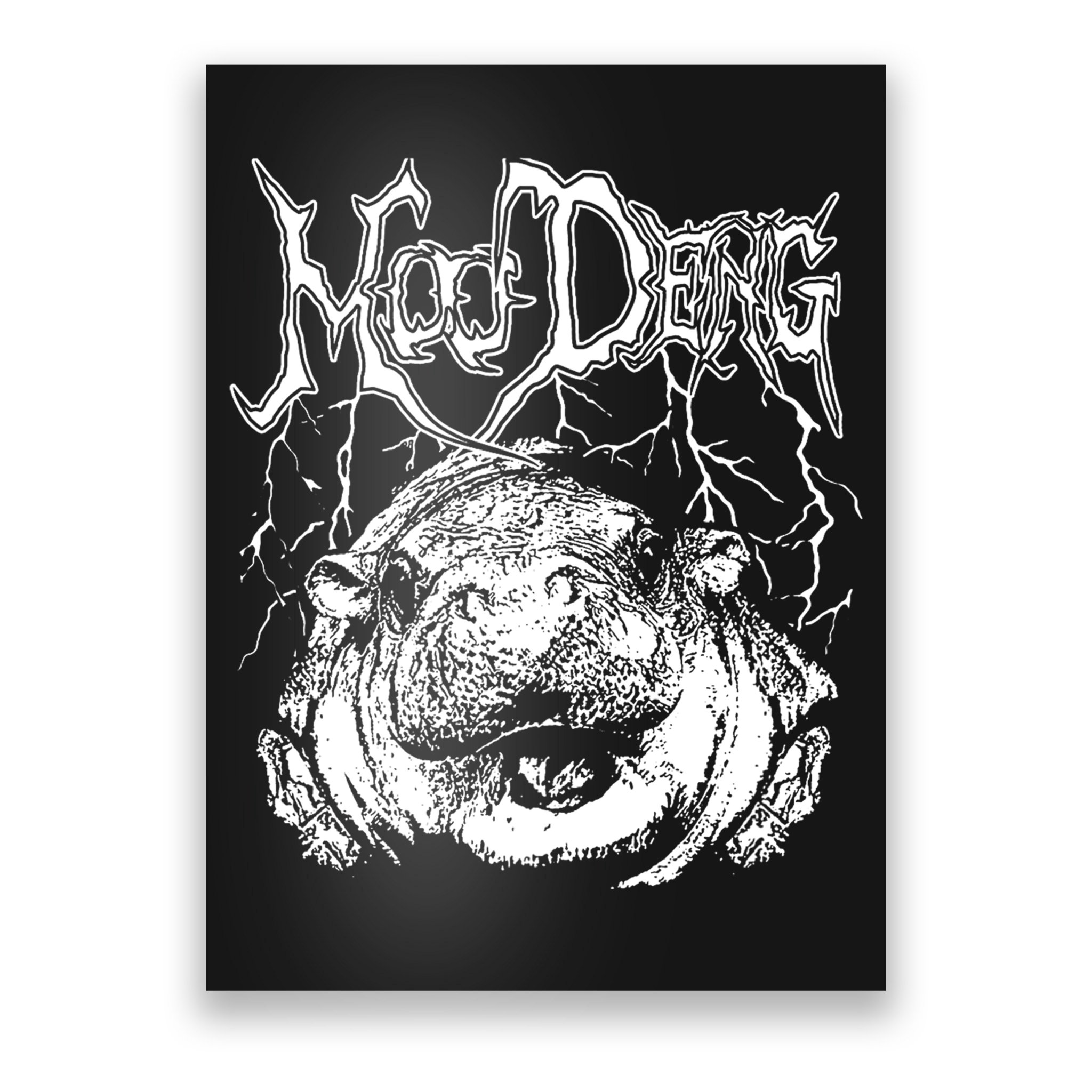 Moo Deng (Metal) Poster