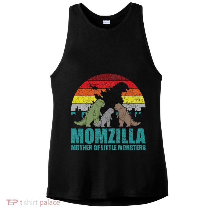Mothers Day Momzilla Mother Of Little Monsters Ladies PosiCharge Tri-Blend Wicking Tank