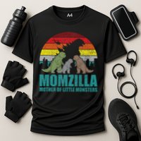 Mothers Day Momzilla Mother Of Little Monsters Cooling Performance Crew T-Shirt