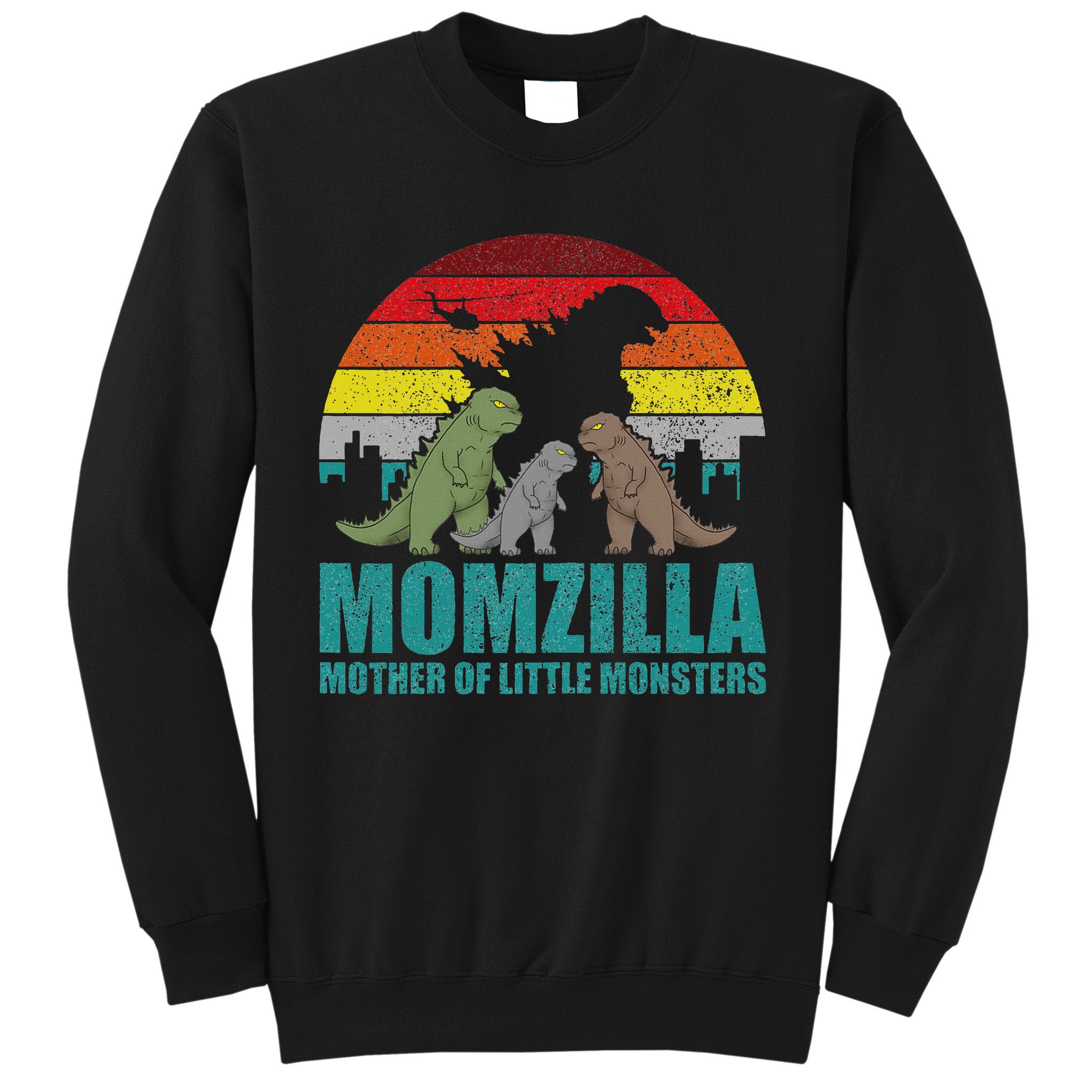 Mothers Day Momzilla Mother Of Little Monsters Sweatshirt