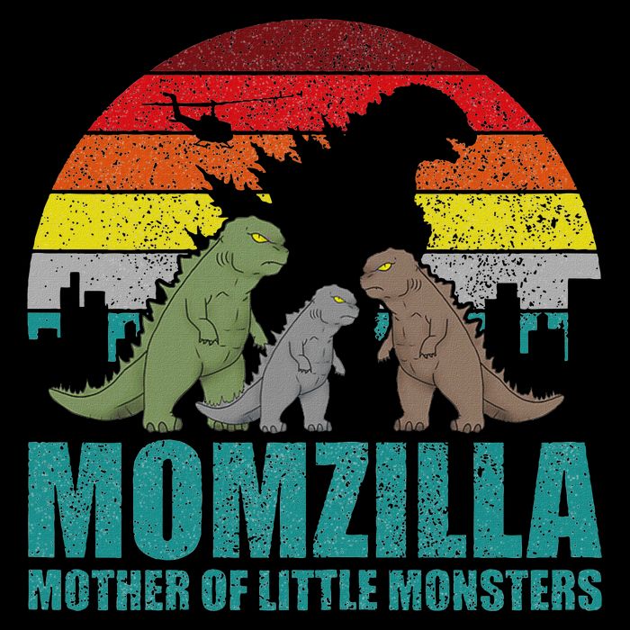 Mothers Day Momzilla Mother Of Little Monsters Bucket Hat