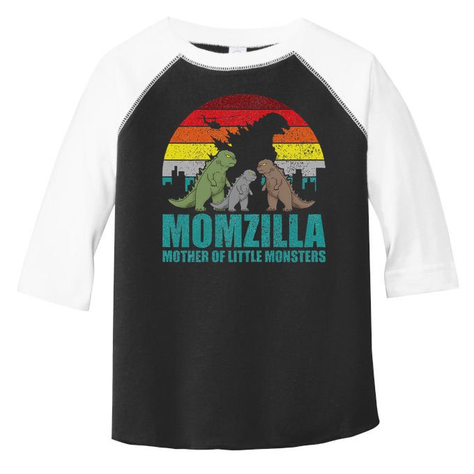 Mothers Day Momzilla Mother Of Little Monsters Toddler Fine Jersey T-Shirt