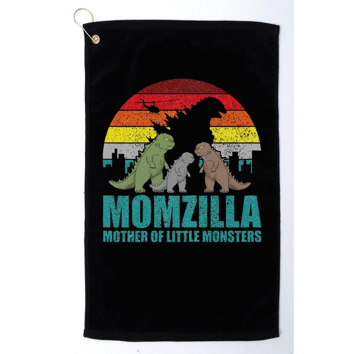 Mothers Day Momzilla Mother Of Little Monsters Golf Towel