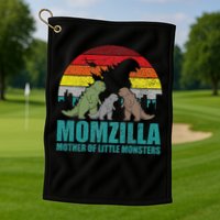 Mothers Day Momzilla Mother Of Little Monsters Golf Towel