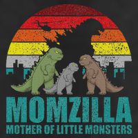 Mothers Day Momzilla Mother Of Little Monsters Golf Towel
