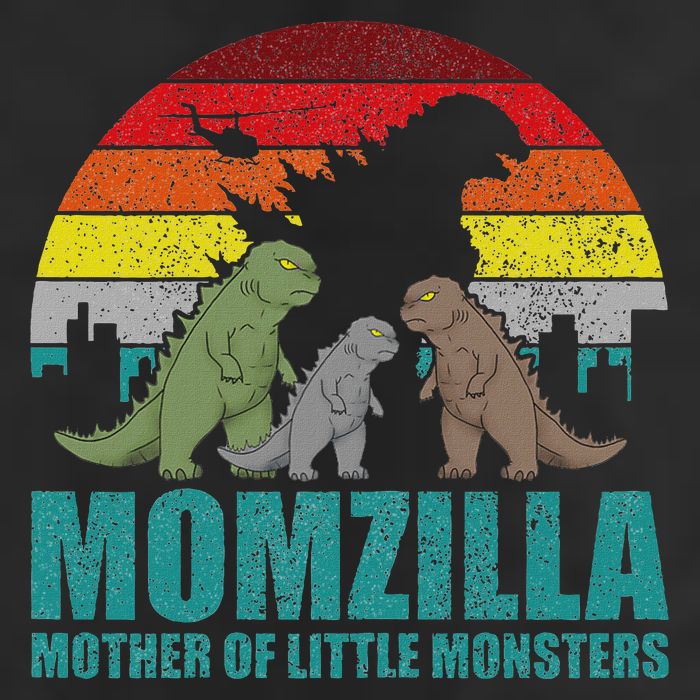 Mothers Day Momzilla Mother Of Little Monsters Golf Towel